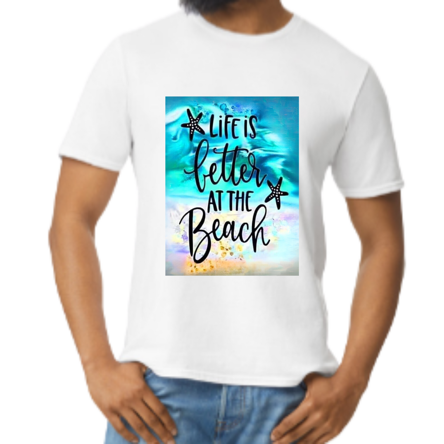 Cotton T-Shirt - Life is Better at the Beach