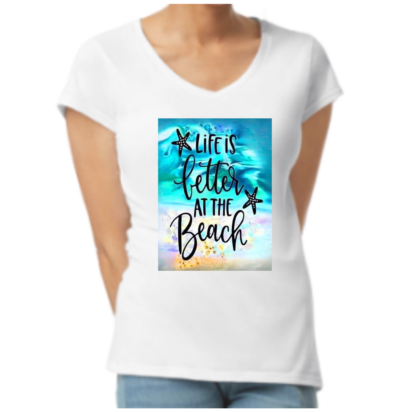 Cotton T-Shirt - Life is Better at the Beach