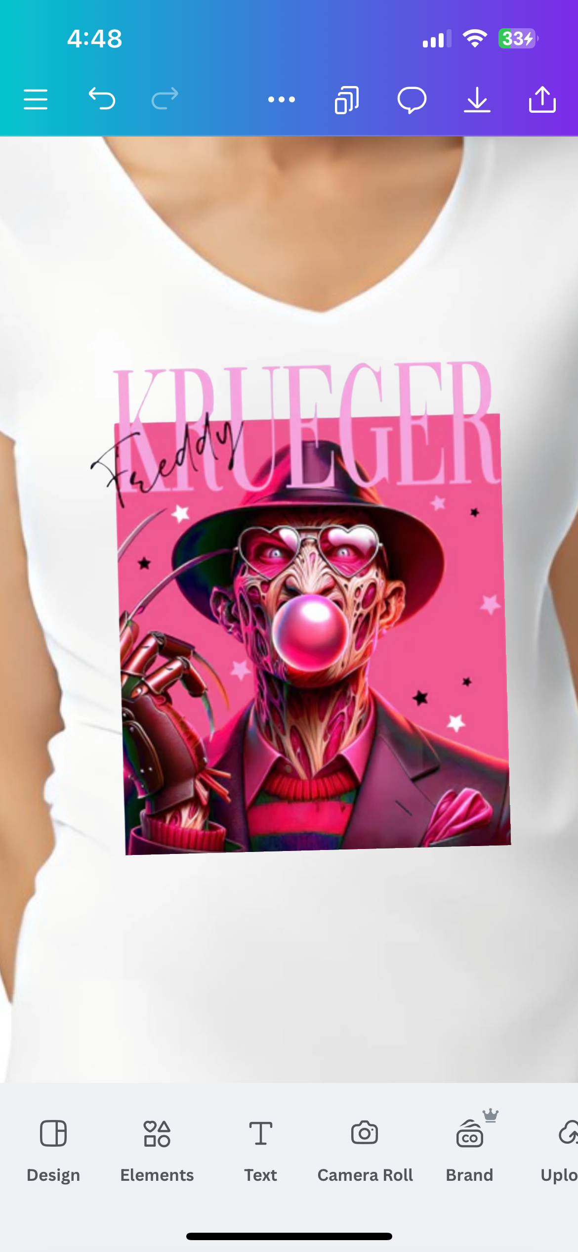 Pink Bubble Horror Men T-Shirt