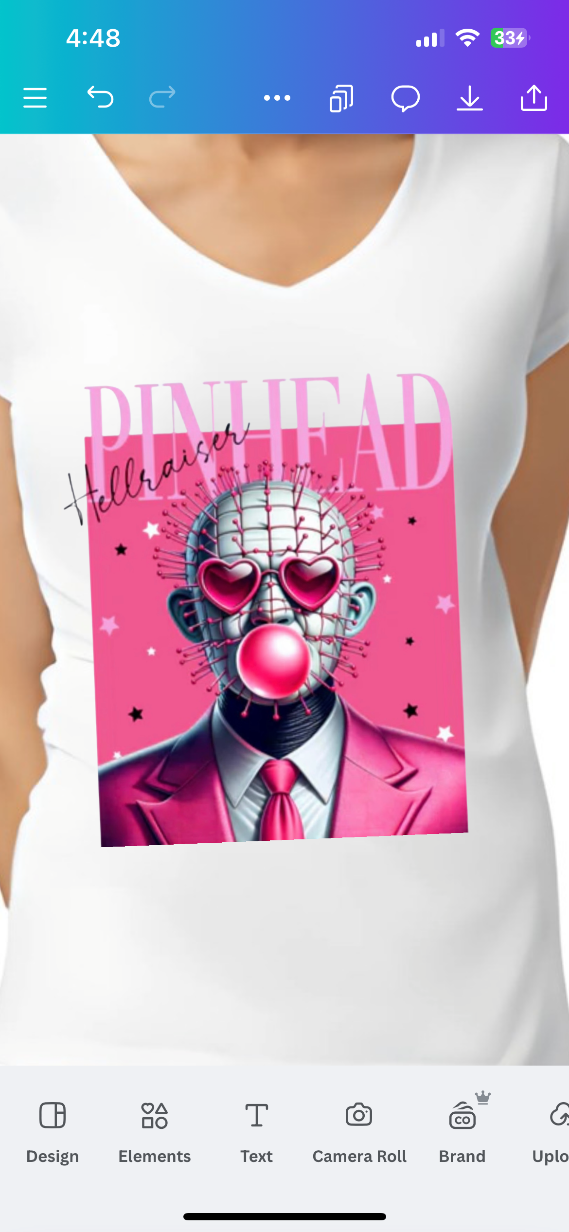 Pink Bubble Horror Men T-Shirt