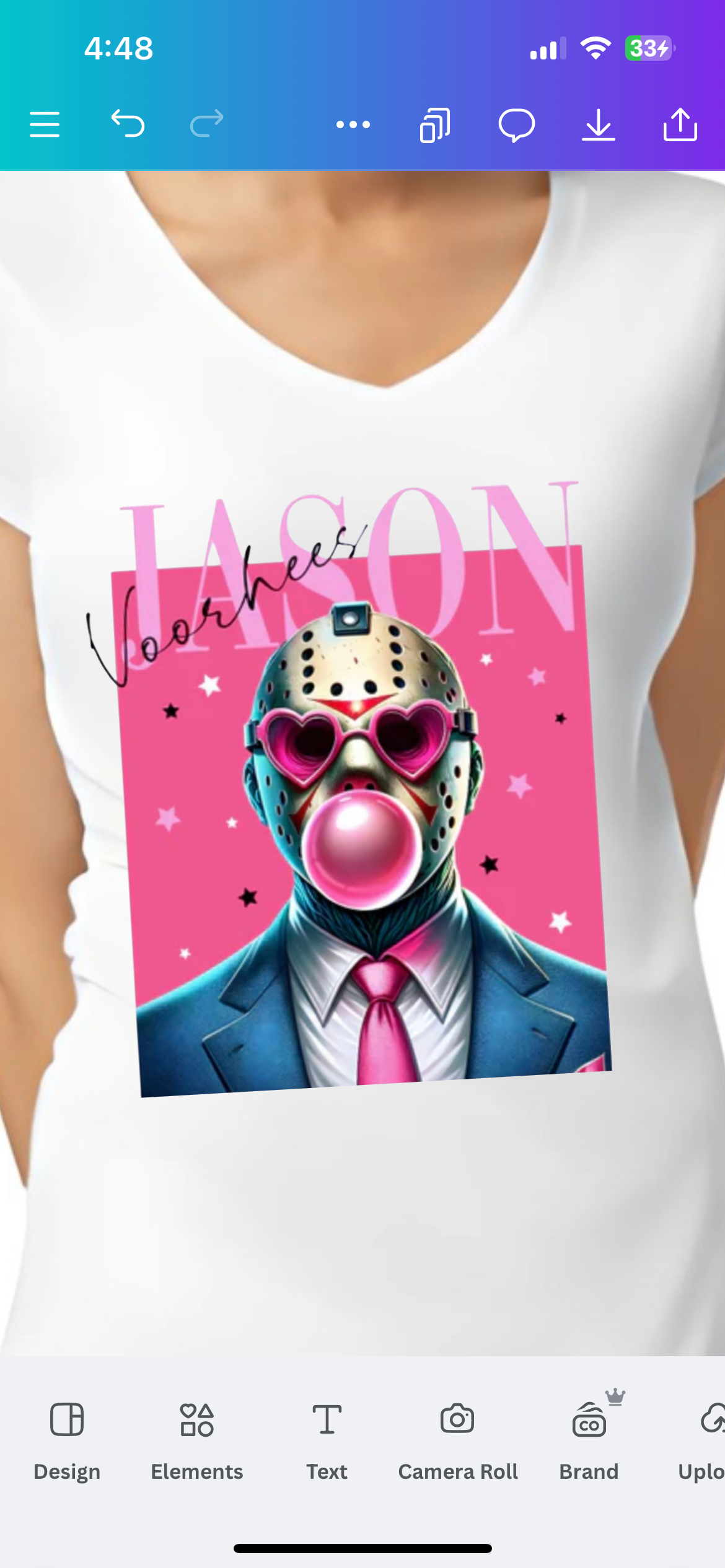 Pink Bubble Horror Men T-Shirt