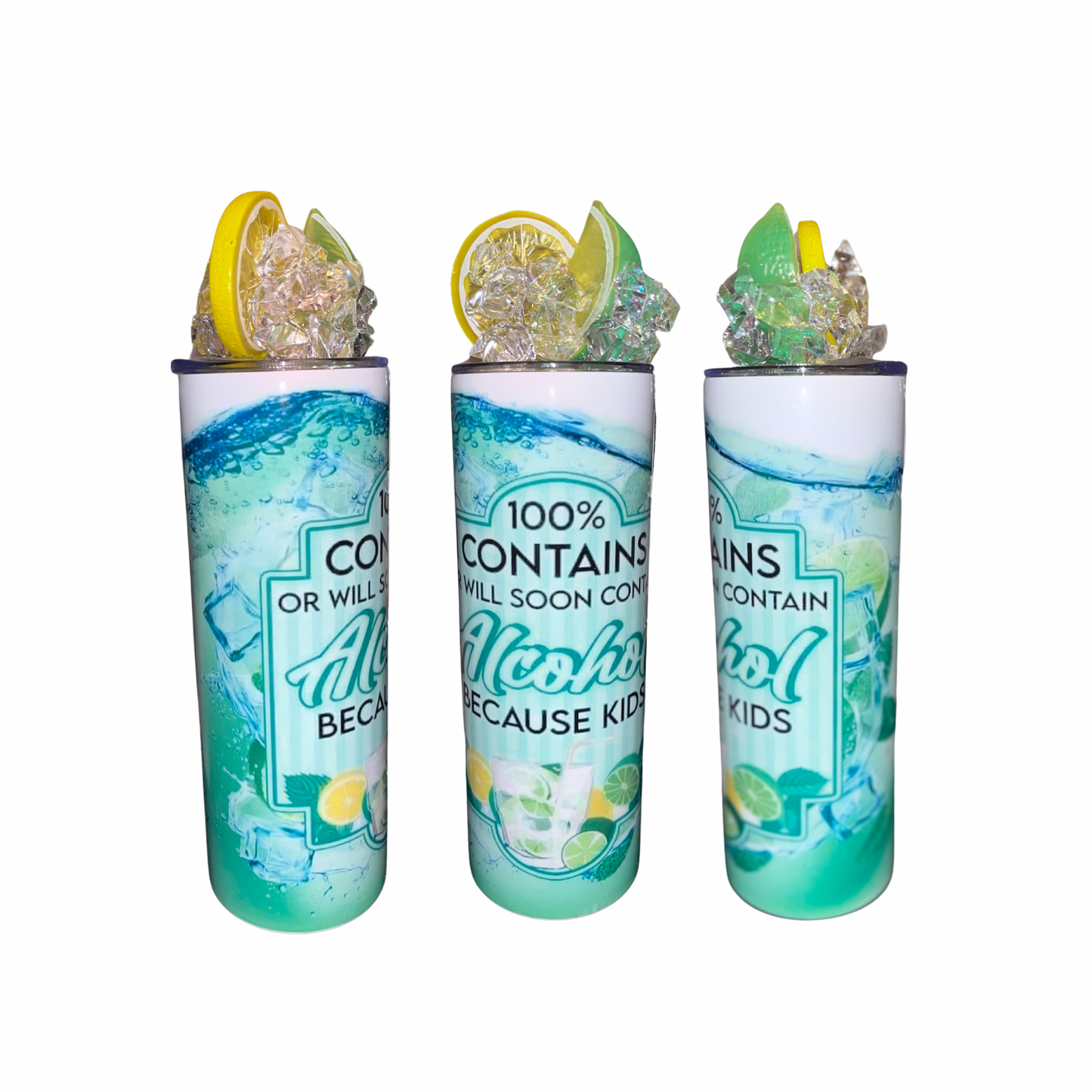 20 oz Sublimation Tumbler with Separate Top -Because Kids