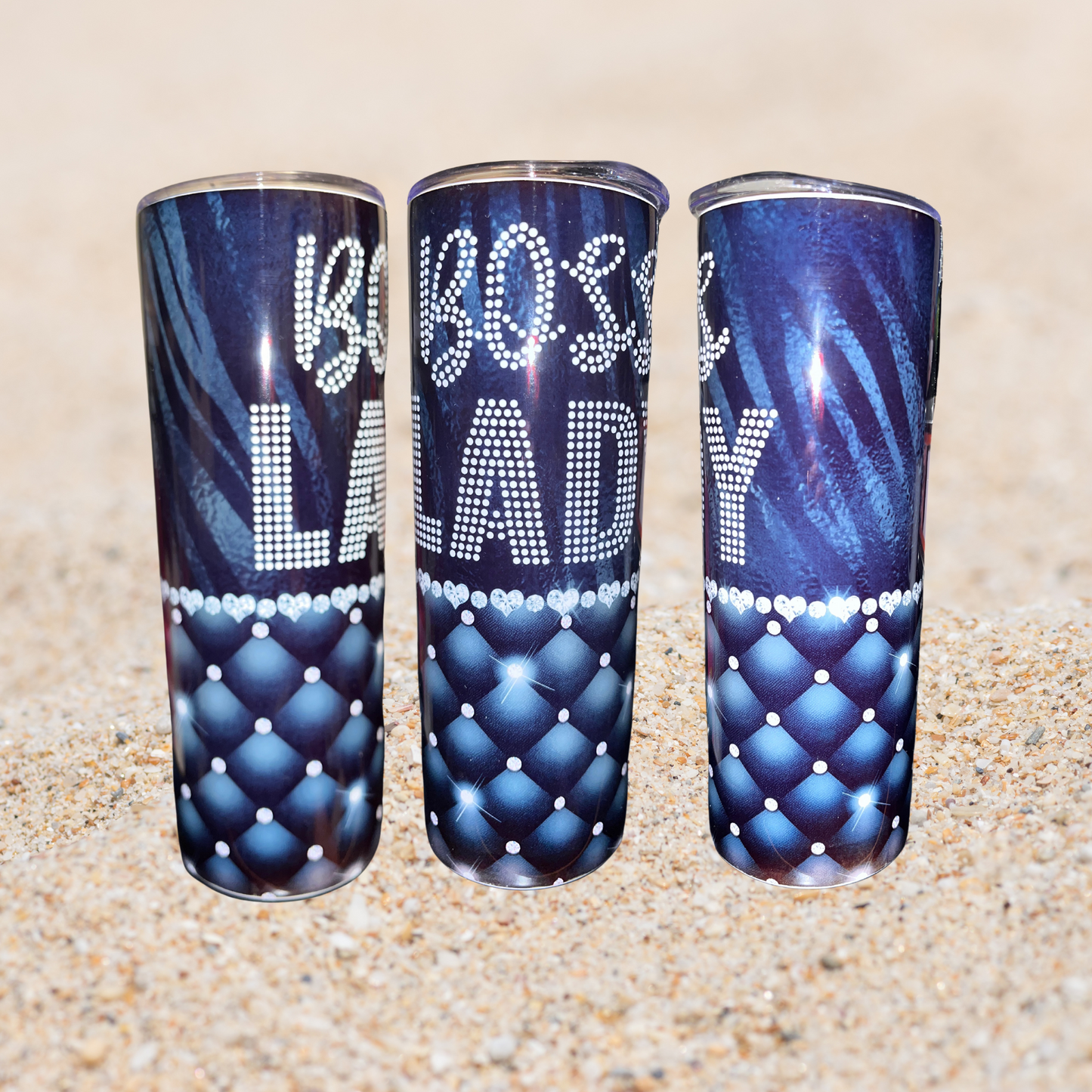 20 oz Sublimation Tumblers- Blue Boss Lady