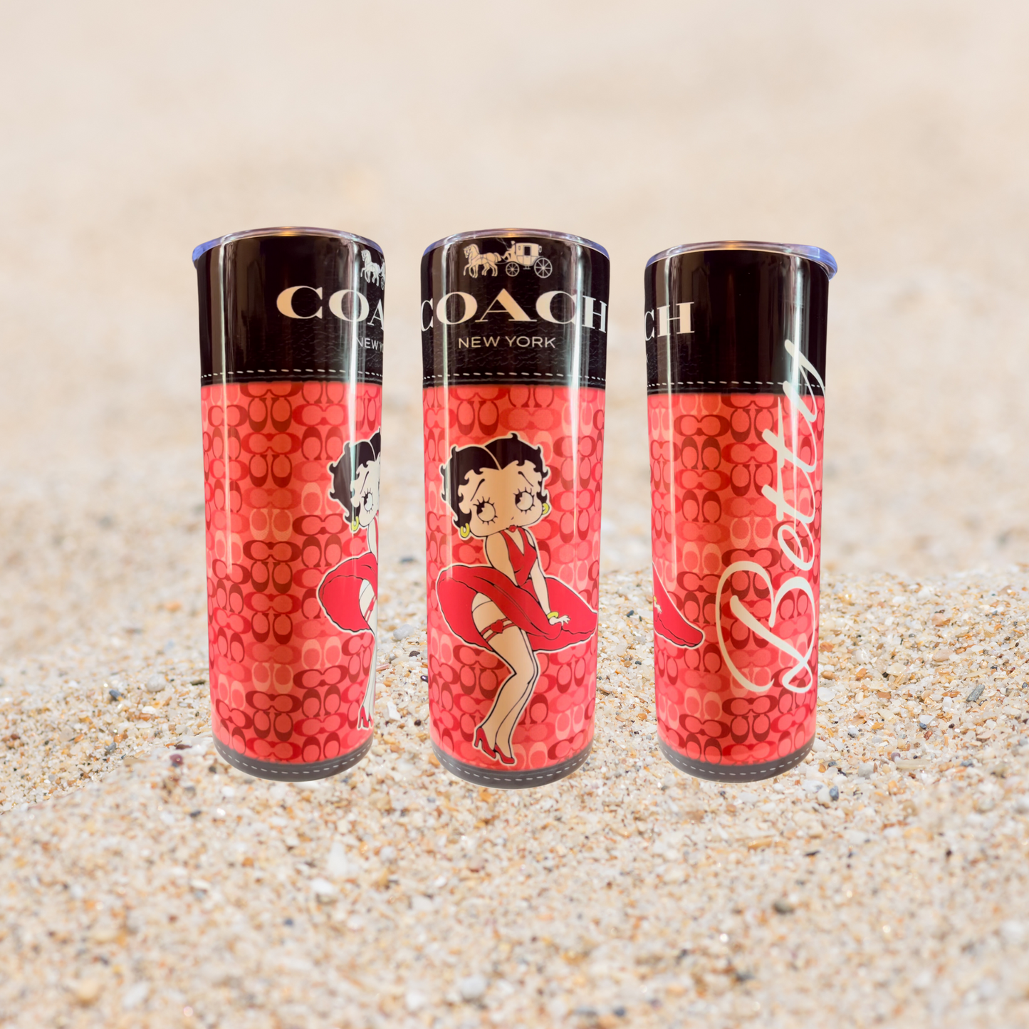 20 oz Sublimation Tumbler - Coach Betty Boop