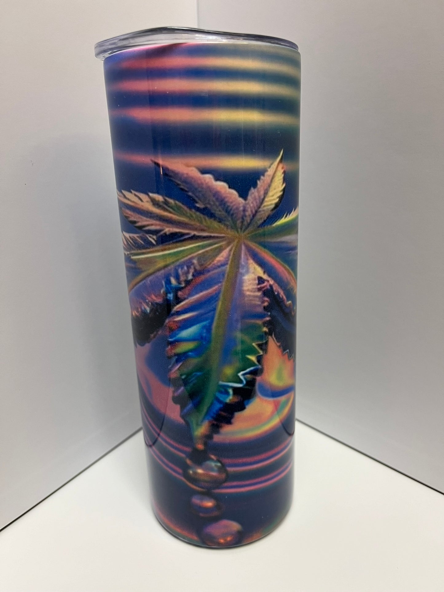 20 oz Straight Sublimation Tumbler - Colorful Plant