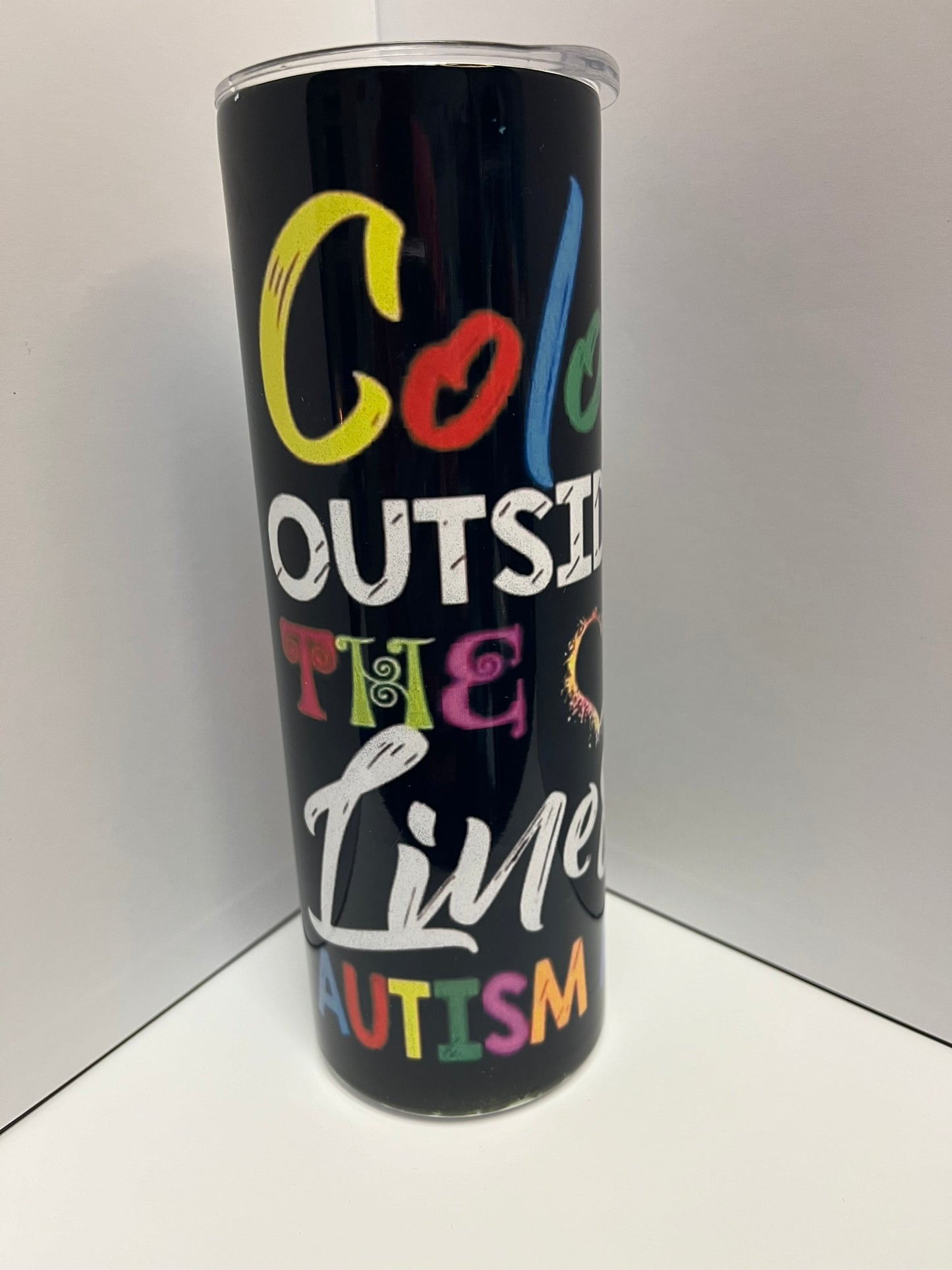 20 oz Straight Sublimation Tumbler - Color Outside the Lines