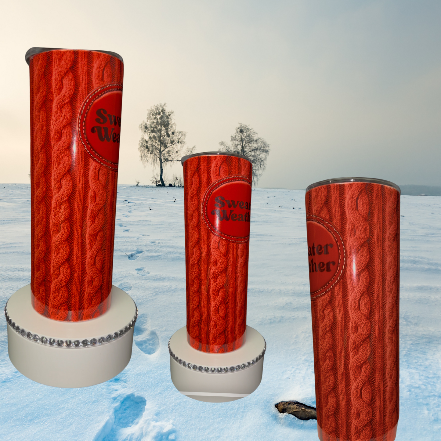 Red Sweater Weather 20 Tumbler - $20