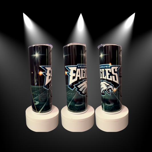 20 oz Straight Sublimation Tumbler - NFL Philadelphia Eagles