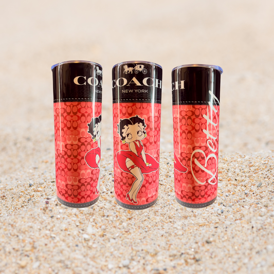 20 oz Sublimation Tumbler - Coach Betty Boop