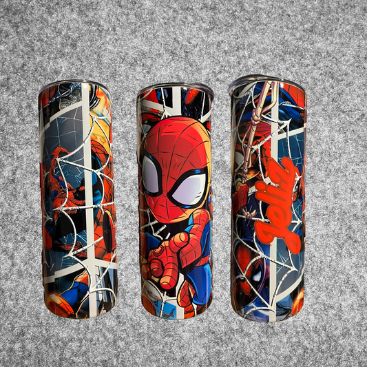20 oz Sublimation Tumbler - Cartoon Spider-Man