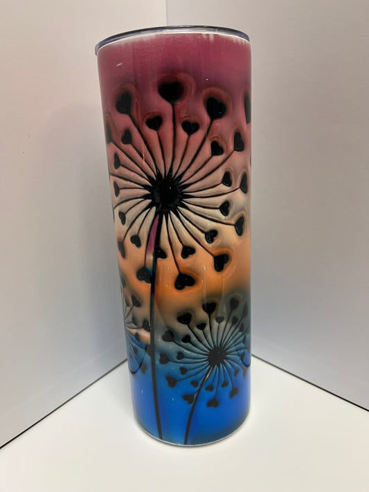 20 oz Straight Sublimation Tumbler - Just Breathe