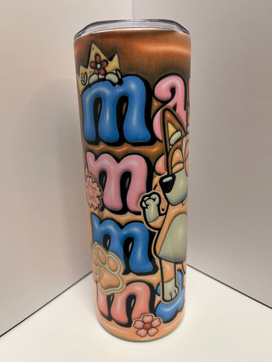 20 oz Straight Sublimation Tumbler - Mama