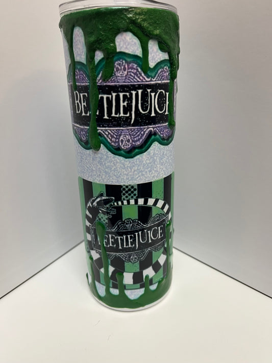 20 oz Straight Sublimation Tumbler - Beetlejuice