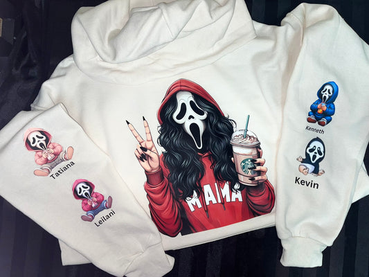 Ghostface Hoodie with Sleeve Decals