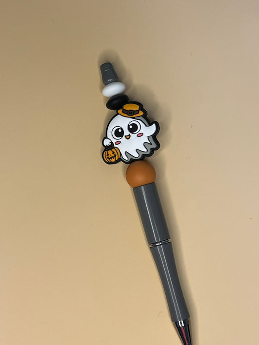 Cute Ghost Beaded Pen - $10