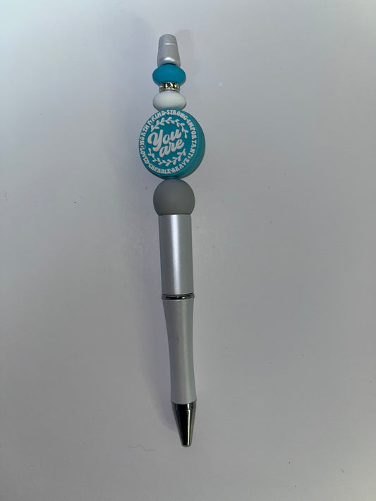 Postitive Affirmations Beaded Pen - $10