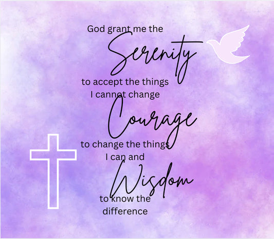 20 oz Tumbler - Serenity Prayer