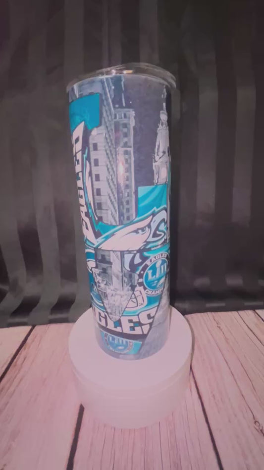 20 oz Philadelphia Eagles LOVE Tumbler $20