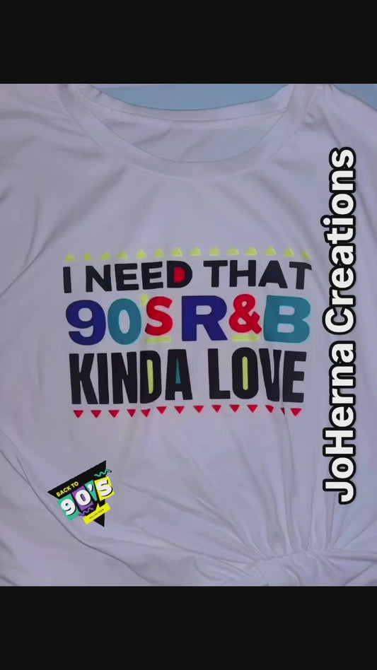 Short sleeve t-shirt - 90s R&B Kinda Love